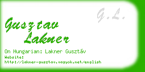 gusztav lakner business card