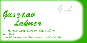 gusztav lakner business card